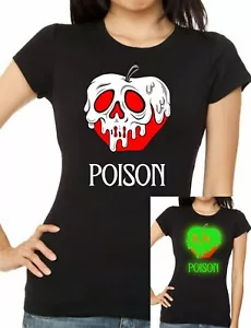 Maglietta Inspired Snow White Poison Apple Glow in the Dark - Foto 1 di 9