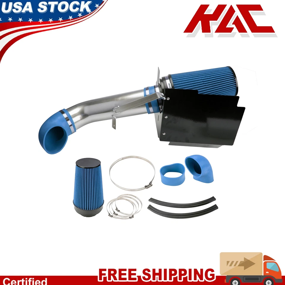Kit de admisión de aire frío con protector térmico para Chevrolet Silverado 2500 HD 2001-2006 6,0 L Foto 1 de 4