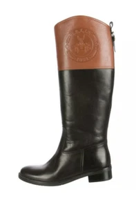 BALLY flache Leder Stiefel Reiterlook "Simplicia" Gr. 38 NEUW. - Bild 1 von 12