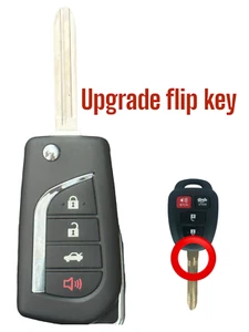 For 2015 2016 2017 Toyota Camry Upgraded Flip Remote Key Fob HYQ12BDM H Chip - Picture 1 of 1