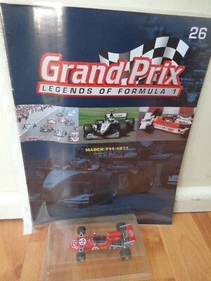 Rba Grand Prix Legends Of Formula 1 1/43 Marzo 711 Ronnie Peterson 1971 F1 Auto - Immagine 1 di 2
