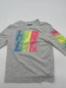 Hurley Longs Sleeve Shirt Youth Girl Large Graphic Print Gray…#4919 - Picture 1 of 10