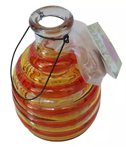 Wasp Trap Orange Yellow Bee Hive Style Hanging Glass Trap New With Tags - Picture 1 of 6