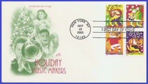 USA4 #3821-24 U/A ARTCRAFT FDC BL4  Music Makers - Bild 1 von 1