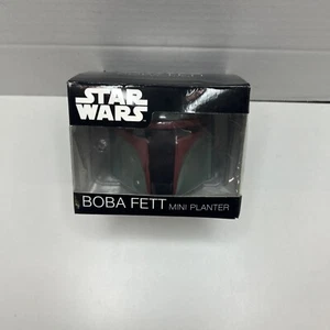 Star Wars Boba Fett Helmet 3-Inch Resin Mini Planter NEW - Picture 1 of 6