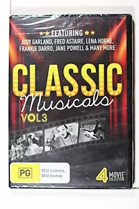 Classic Musicals : Vol 3 - DVD region 4 New Sealed 4 movies Judy Garland Fred As - Picture 1 of 2