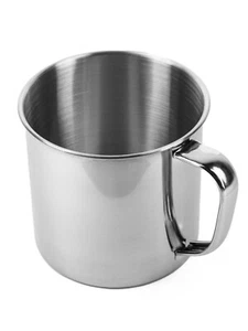 Edelstahl Tasse 300 ml 80g Kaffee Trinkbecher Camping becher Geschirr Tee - Bild 1 von 9
