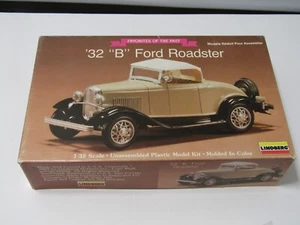 OLD VINTAGE LINBERG 32 B FORD ROADSTER # 2147 MODEL CAR KIT COMPLETE - Picture 1 of 2