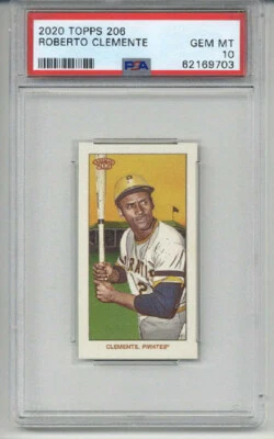 2020 TOPPS 206 ROBERTO CLEMENTE CARD PITTSBURGH PIRATES PSA 10 LOW POP VERY RARE - Image 1 of 2