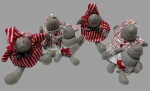 Vintage 1985 Hallmark Night Before Christmas Papa Mama Baby Maus Plüsch 2er Set - Bild 1 von 7