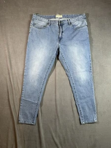 Pantalones de mezclilla Dapper Boi ajustados talla 40x30 azul lavado descolorido - Imagen 1 de 6