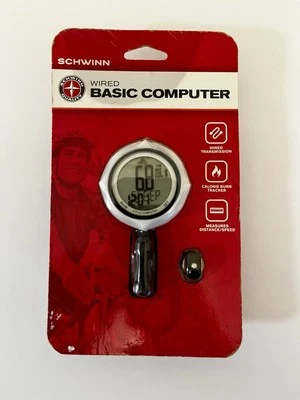New Schwinn  wired basic 11 Function Bike Computer time speed distance calories - Image 1 of 2