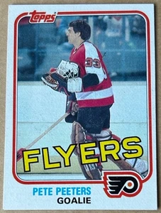 Tarjeta Topps Pete Peeters 1981-82 #109 casi nueva-como nueva - Imagen 1 de 2