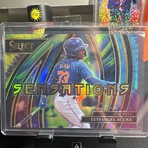 2024 PANINI SELECT LUISANGEL ACUNA 20/25 SENSATIONS TIE DYE PRIZM METS SSP M3 - Bild 1 von 3
