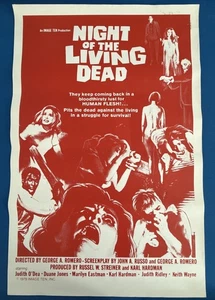 "Póster original de la película Night of the Living Dead 1978 George Romero 27""x41"" SS" - Imagen 1 de 14