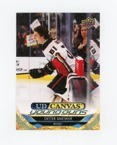CUTTER GAUTHIER 2024-25 Upper Deck Young Guns UD Canvas RC #C-95 - Imagen 1 de 2