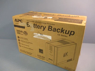 APC by Schneider Electric Battery Backup CS Series BK500 BLK 500VA 300 Watts - Image 1 of 4