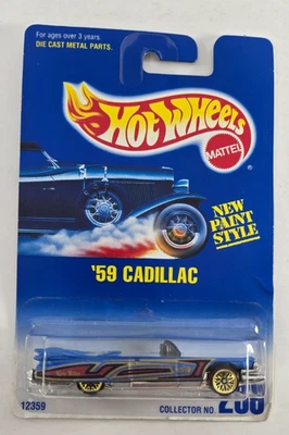 Hot Wheels 1959 Cadillac Tarjeta Azul Coleccionista Nº 266 1991 Nuevo Estilo Pintura Foto 1 de 4