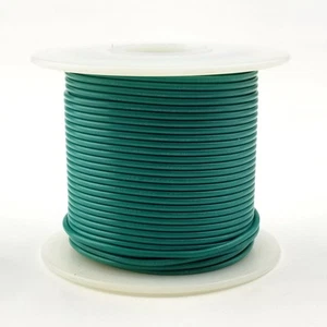 HS24-05-100 100FT 24AWG GREEN SOLID Electronic Electrical 300V Wire UL1007 80C - Picture 1 of 1