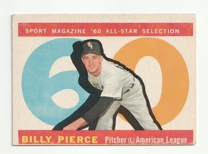 1960 TOPPS HIGH NUMBER #571 BILLY PIERCE VG-VGEX   VINTAGE 1960S - Foto 1 di 2