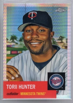 * 2022 Topps Chrome Platinum Anniversary - Prism Refractor #046 - TORII HUNTER - Image 1 of 2