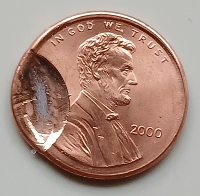 2000 Brockage Error Penny Uncirculated - Image 1 of 2