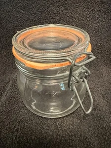 Vintage Triomphe 1/2 L Jar With Lock Lid From France(See Description) - Picture 1 of 5