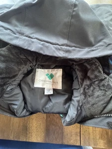 Obermeyer Jacket Teen Medium Black Hooded Full Zip Ski Snowboard Winter Coat - Picture 1 of 5