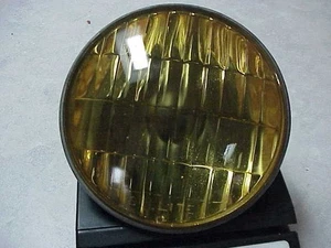 Vtg Corcoran brown seelite Yellow/ Amber Fog Light - Picture 1 of 4