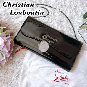 Christian Louboutin Riviera Bolso de Hombro Bolso de Mano Esmalte Excelente Estado-- - Imagen 1 de 17