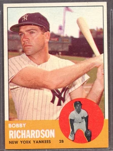 1963 Topps Set-Break #420 Bobby Richardson senza prezzo di riserva come nuovo *JAYSACE* - Foto 1 di 2
