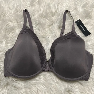 Sutiã Natori 36DDD cinza contorno refinado 7313219 fecho traseiro com aro NOVO - Imagem 1 de 4
