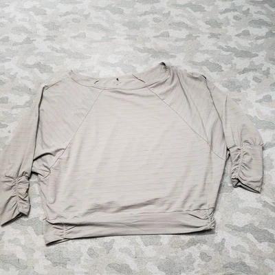 Prana Top Womens XL Gray Pullover Long Sleeve - Image 1 of 4