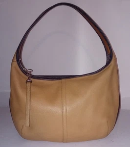 Vintage COACH Ergo Hobo Leather K3K-9293 Half Moon Shoulder Bag Two Toned Y2K - Picture 1 of 14