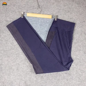 LOGO Lori Goldstein Compression Leggings Blue Pull-On Stretch Pant Women's Small - Picture 1 of 9