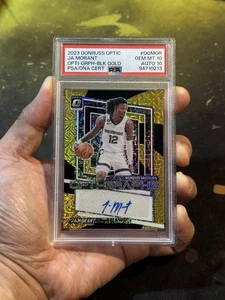 2023 Donruss Optic JA MORANT Opti-Graphs Black Gold 6/8 PSA 10 - Bild 1 von 2