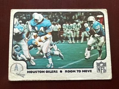 1977 Fleer NFL Team Action Football Room To Move Houston Oilers #11 - Image 1 of 2