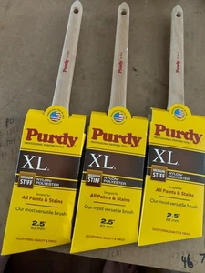 (3) NEW 21/2” Purdy XL Dale Angled Paint Brush fast free shipping - Picture 1 of 5
