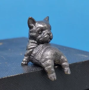 Modello cane simpatico in ottone nero guarigione emotiva e decompressione ornamento - Foto 1 di 10