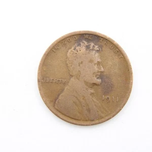 Moneda real de centavo de trigo Lincoln 1911 buena+ en la foto ¡ENVÍO RÁPIDO GRATIS! C38 - Imagen 1 de 2