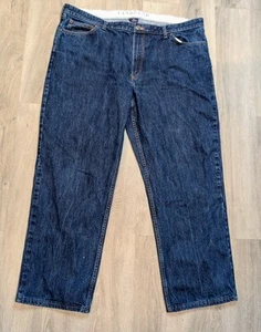 Lands' End Dark Wash Jeans Herren 44 x 30 Relaxed Fit Straight Leg 100% Baumwolle - Bild 1 von 4