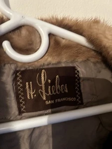 Chaqueta de piel de castor marrón de longitud corta para mujer rara elegancia vintage - Imagen 1 de 13