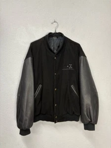 The X Files 1996 giacca bomber vintage lana pelle L made in England - Foto 1 di 19
