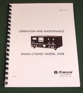 Manual de instrucciones Swan Cygnet 300B - cubiertas de stock para tarjetas premium y papel de 28 libras! - Imagen 1 de 1