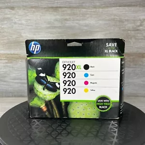 HP 920XL Black & 920 Cyan/Magenta/Yellow Ink Cartridges - Picture 1 of 7