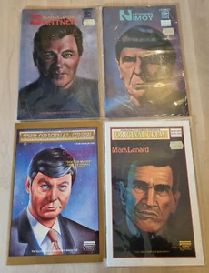 4 Star Trek Celebrity Personality Comics Nimoy Shatner Deforest Lenard Sci Fi - Bild 1 von 7