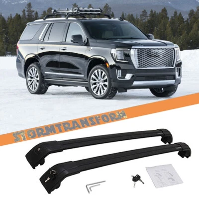 Barras transversales para GMC Yukon/Yukon ​XL 2021-2026/Cadillac Escalade riel de portaequipajes de techo Foto 1 de 4