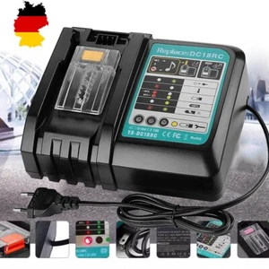 Für Makita Ladegerät DC18RC Schnellladegerät 18V Li-Ion 14,4-18V Akku NEU - Bild 1 von 10
