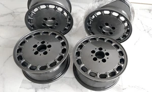 MERCEDES BORBET ALLOY WHEELS 15'' for R107 SL SLC 350 380 W126 W124 GUN GREY - Picture 1 of 9