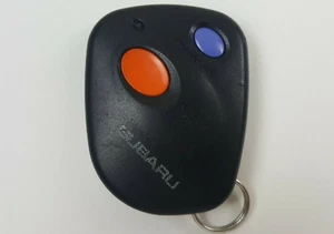 ORIGINAL SUBARU 99-06 OEM KEY LESS ENTRY REMOTE FOB ALARM ORANGE BLUE KEYFOB USA - Picture 1 of 12